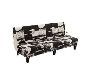 L6NqIAG Funda para Sofá Sin Brazos Funda de sofá Cama sin Brazos con Estampado Licra, reposabrazos, Muebles Plegables elásticos Grandes, decoración del hogar(Color 5,150-170cm M)