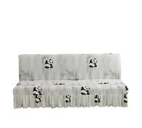 L6NqIAG Funda para Sofá Sin Brazos Funda de sofá Cama sin Brazos con Faldas, reposabrazos, Muebles Plegables elásticos, decoración del hogar(Color 3,M)