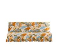 L6NqIAG Funda para Sofá Sin Brazos Funda de sofá Cama sin Brazos con Faldas, reposabrazos, Muebles Plegables elásticos, decoración del hogar(Color 9,M)
