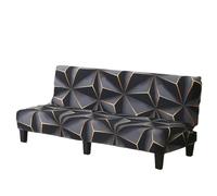 L6NqIAG Funda para Sofá Sin Brazos Funda elástica for futón sin Brazos, sofá Cama Todo Incluido con Parte Inferior, Protector de Muebles Lavable(Color 23,M 160-185cm)