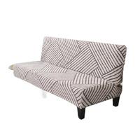 L6NqIAG Funda para Sofá Sin Brazos Funda elástica for futón sin Brazos, sofá Cama Todo Incluido con Parte Inferior, Protector de Muebles Lavable(Color 6,L 170-210cm)