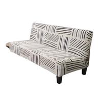 L6NqIAG Funda para Sofá Sin Brazos Funda elástica for futón sin Brazos, sofá Cama Todo Incluido con Parte Inferior, Protector de Muebles Lavable(Color 5,S 120-150cm)