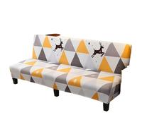 L6NqIAG Funda para Sofá Sin Brazos Funda elástica for futón sin Brazos, sofá Cama Todo Incluido con Parte Inferior, Protector de Muebles Lavable(Color 7,M 160-185cm)