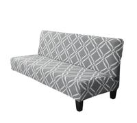 L6NqIAG Funda para Sofá Sin Brazos Funda elástica for futón sin Brazos, sofá Cama Todo Incluido con Parte Inferior, Protector de Muebles Lavable(Color 1,S 120-150cm)