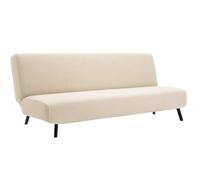 L6NqIAG Funda para Sofá Sin Brazos Funda for sofá Cama Extra Grande y Gruesa, Funda elástica for Muebles Plegables, decoración del hogar(Beige,M-165-200cm)