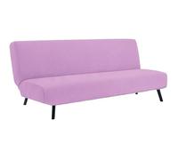 L6NqIAG Funda para Sofá Sin Brazos Funda for sofá Cama sin Brazos, Funda for reposabrazos, futón elástico Plegable, extraíble(Pink,L 190-210cm)
