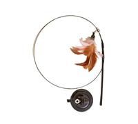 L6NqIAG Juguete Interactivo de Plumas para Gatos con Campana, Varita para Jugar Gatitos Juguete de Gato(1)