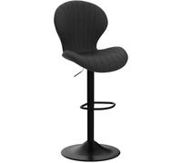 L6NqIAG Sillas Bar Juego de 2 taburetes Bar, sillas giratorias Modernas, con Respaldo Alto, for, Cocina, Comedor, Color Negro