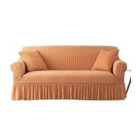 L6NqIAG Sofa Slipcover with Skirt Easy Fitted Cover for Living Room Couch Washable Elastic Funda del sofá(Color 7,S 70-120cm)
