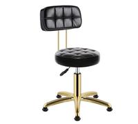 L6NqIAG Taburete con Ruedas Taburete de peluquería Vintage, Silla barbería, Muebles salón, taburetes Belleza, sillas giratorias Profesionales(Black 9)