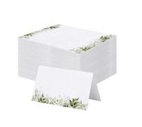 L6NqIAG Tarjetas de Boda 20/50/100pcs Plant Pattern Simple Wedding Seating Number Table Card Name Place Child Birthday Banquet Party(100pcs)