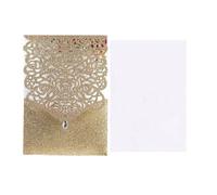 L6NqIAG Tarjetas de Boda 25/50Pcs Glitter Paper Wedding Invitations Card Lace Birthday Mariage Party Decoration(Color 16,25pcs)