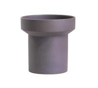 L6x2N9b5 Macetas Maceta de cerámica Redonda Gris, con Orificio Drenaje, Escritorio, for Decorar el alféizar la Ventana, Sala Estar, Dormitorio, Contenedor Plantas (2 tamaños)(Grande)