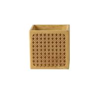 L6x2N9b5 Macetas Maceta de hormigón con Estampado Tejido Estilo Vintage: una adición Creativa a la decoración su Sala Estar(Yellow,Pequeño)