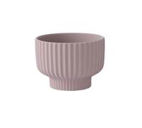 L6x2N9b5 Macetas Maceta Redonda con Rayas, Macetas de cerámica Color Moca, for Sala Estar, Dormitorio, decoración jardín, alféizar Ventana (2 tamaños)(Grande)