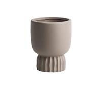 L6x2N9b5 Macetas Macetas Redondas de Base Alta, macetas cerámica con Forma Taza, for Sala Estar, alféizar Ventana, decoración jardín, Maceta Interior y Exterior (3 tamaños)(Grande)