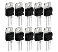 L7805 Regulador de Tensión, 10 Piezas Lm7805 7805 Reguladores de Voltaje Chip IC Voltaje Positivo Lineal 5V 1.5A A 220 3-Terminal Estabilizador de Voltaje Transistor
