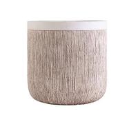 L8p2B5s7 Macetas de jardín Macetas Vintage de Cemento Grano Madera, macetas Grandes, Suelo Sencillo for el hogar, Plantas Verdes, maceteros floricultura, decoración Redonda Color sólido(Grande)