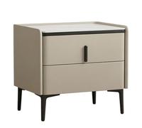 L8p2B5s7 Mesita de Noche Mesita de Noche Dos cajones con Almacenamiento for organización del Dormitorio y Espacios compactos(Pequeño)