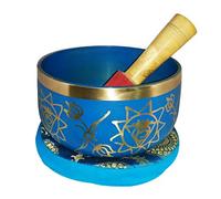 La 5ª chakra-throat-chakra tibetana cantando cuencos/cuenco tibetano para meditación/diámetro: 5 cm color azul cuencos tibetano