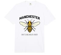 La Abeja trabajadora de Manchester no mira hacia atrás con ira Comfort Colors Adult Heavyweight T-Shirt