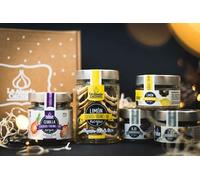 La Abuela Carmen - Pack regalo Gourmet Ecológico | Compuesto por 40g - Limón Negro - 60g Ajo Negro - 40g Mandarina Negra y 60g Cebolla Negra | 240gr