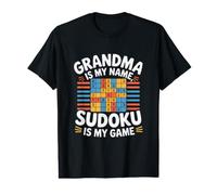 La Abuela es mi Nombre Sudoku es mi Juego Camiseta gráfica económica