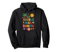 La Abuela Más Bonita Colorido Diseño Español Sudadera con Capucha
