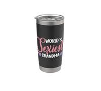 La abuela más sexy del mundo Vaso térmico de acero inoxidable de doble pared