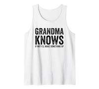 La Abuela Sabe si no, voy a inventar Algo Divertido Abuela Camiseta sin Mangas