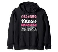 La abuela sabe todo el día de la madre Sudadera con Capucha