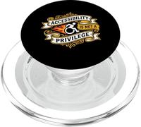 La accesibilidad no es un privilegio activista por los Derechos de Las Personas con discapacidad PopSockets PopGrip para MagSafe