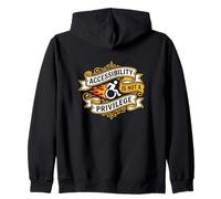 La accesibilidad no es un privilegio activista por los Derechos de Las Personas con discapacidad Sudadera con Capucha