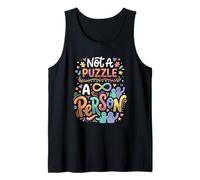 La aceptación del Autismo no es un Rompecabezas Neurodiversidad Autista Camiseta sin Mangas