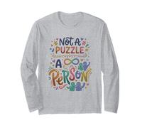 La aceptación del Autismo no es un Rompecabezas Neurodiversidad Autista Manga Larga