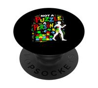 La aceptación del Autismo no es un Rompecabezas Neurodiversidad Autista PopSockets PopGrip Adhesivo