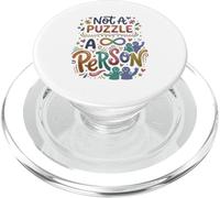 La aceptación del Autismo no es un Rompecabezas Neurodiversidad Autista PopSockets PopGrip para MagSafe