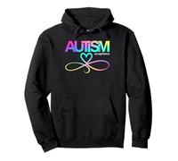 La aceptación es la cura del apoyo del mes de concientización sobre el autismo Sudadera con Capucha