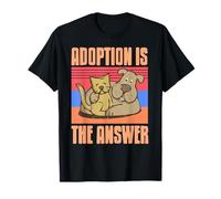 La adopción es la respuesta Amor animal Camiseta