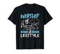 La adoración al Cristianismo es un Estilo de Vida Notas Musicales Cristiano Camiseta