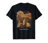 La Adoración de los Reyes Magos de Leonardo da Vinci Pintura Arte Camiseta
