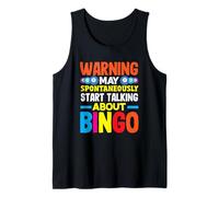 La advertencia de bingo puede comenzar a hablar sobre el jugador de bingo Camiseta sin Mangas