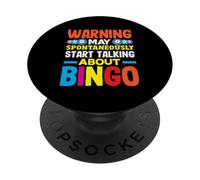 La advertencia de bingo puede comenzar a hablar sobre el jugador de bingo PopSockets PopGrip Adhesivo