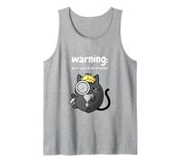 La Advertencia de un Detective de un Gato Misterioso y Acogedor Puede Resolver misterios Camiseta sin Mangas