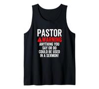 La Advertencia del Pastor podría usarse en un sermón Cristiano Camiseta sin Mangas