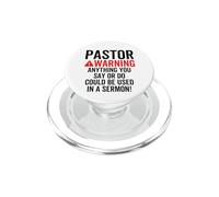 La Advertencia del Pastor podría usarse en un sermón Cristiano PopSockets PopGrip para MagSafe