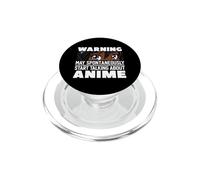 La Advertencia Puede Comenzar espontáneamente a Hablar sobre el Anime Otaku PopSockets PopGrip para MagSafe