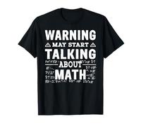 La Advertencia Puede Empezar a Hablar de matemáticas Camiseta