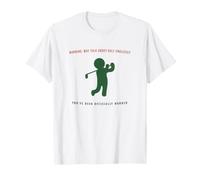 La Advertencia Puede Hablar sobre Golf Golfista Camiseta