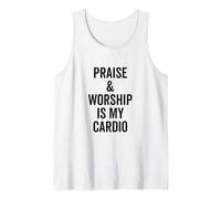 La alabanza y la adoración son mi inspiración cardiovascular Camiseta sin Mangas